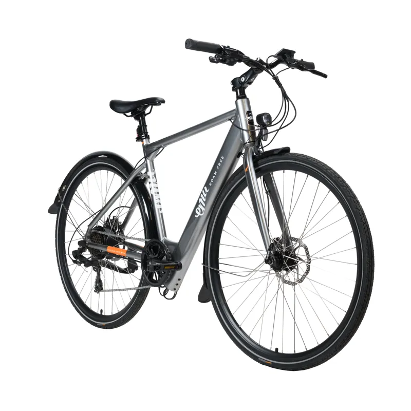 EMU Evo Crossbar 700c Wheel Electric Bike Metallic Grey-2